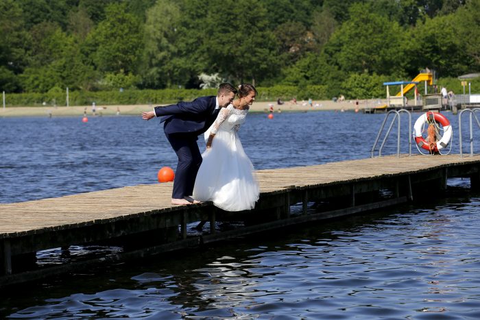 After Wedding Shooting im Wasser